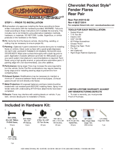 Installation Manual
